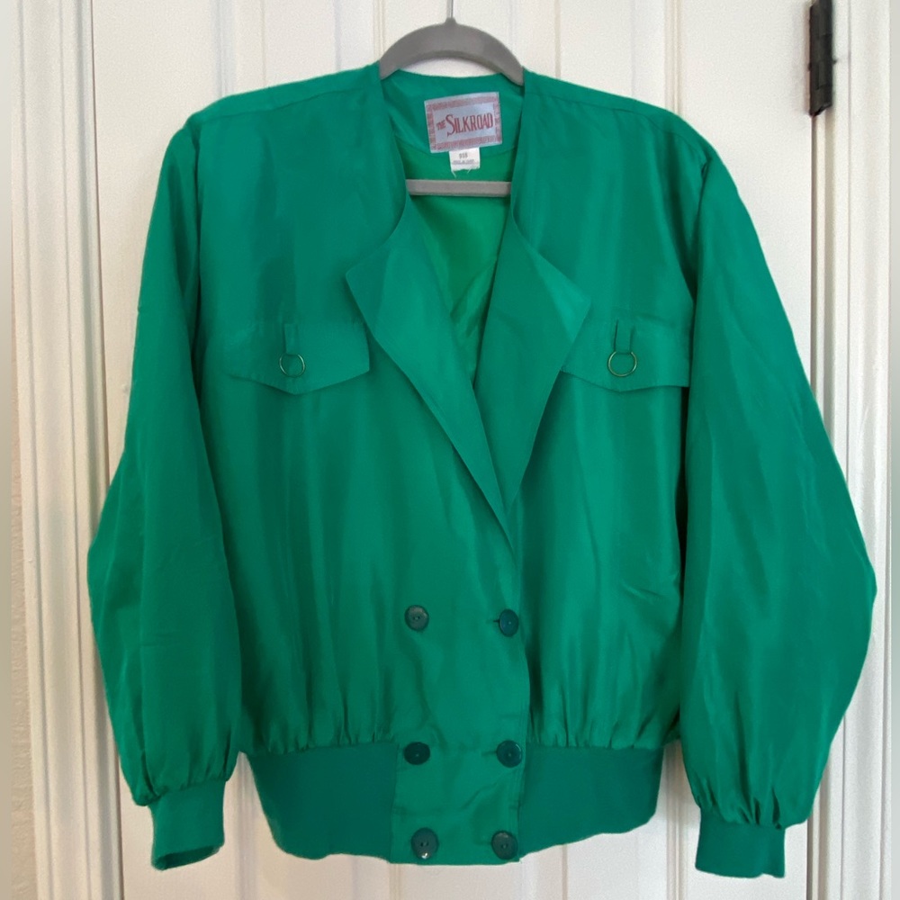 Vintage 80s Green shirt/ Jacket